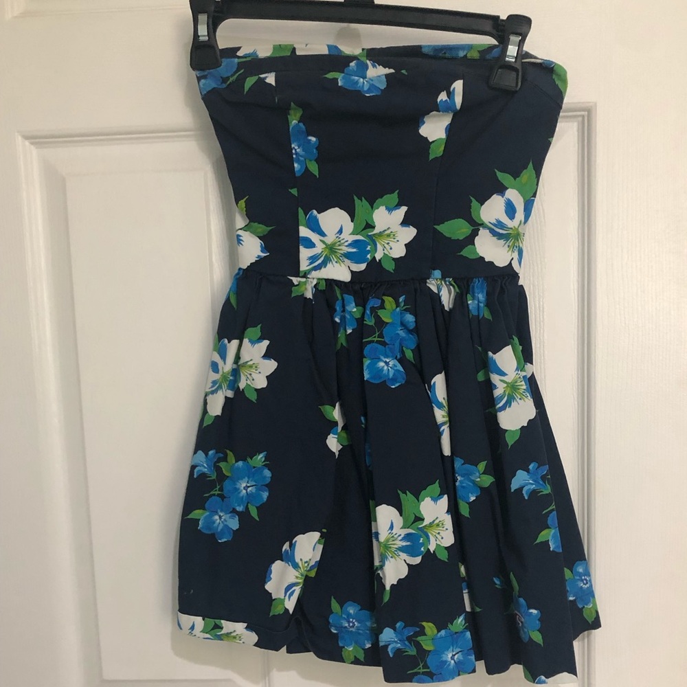 Strapless mini dress